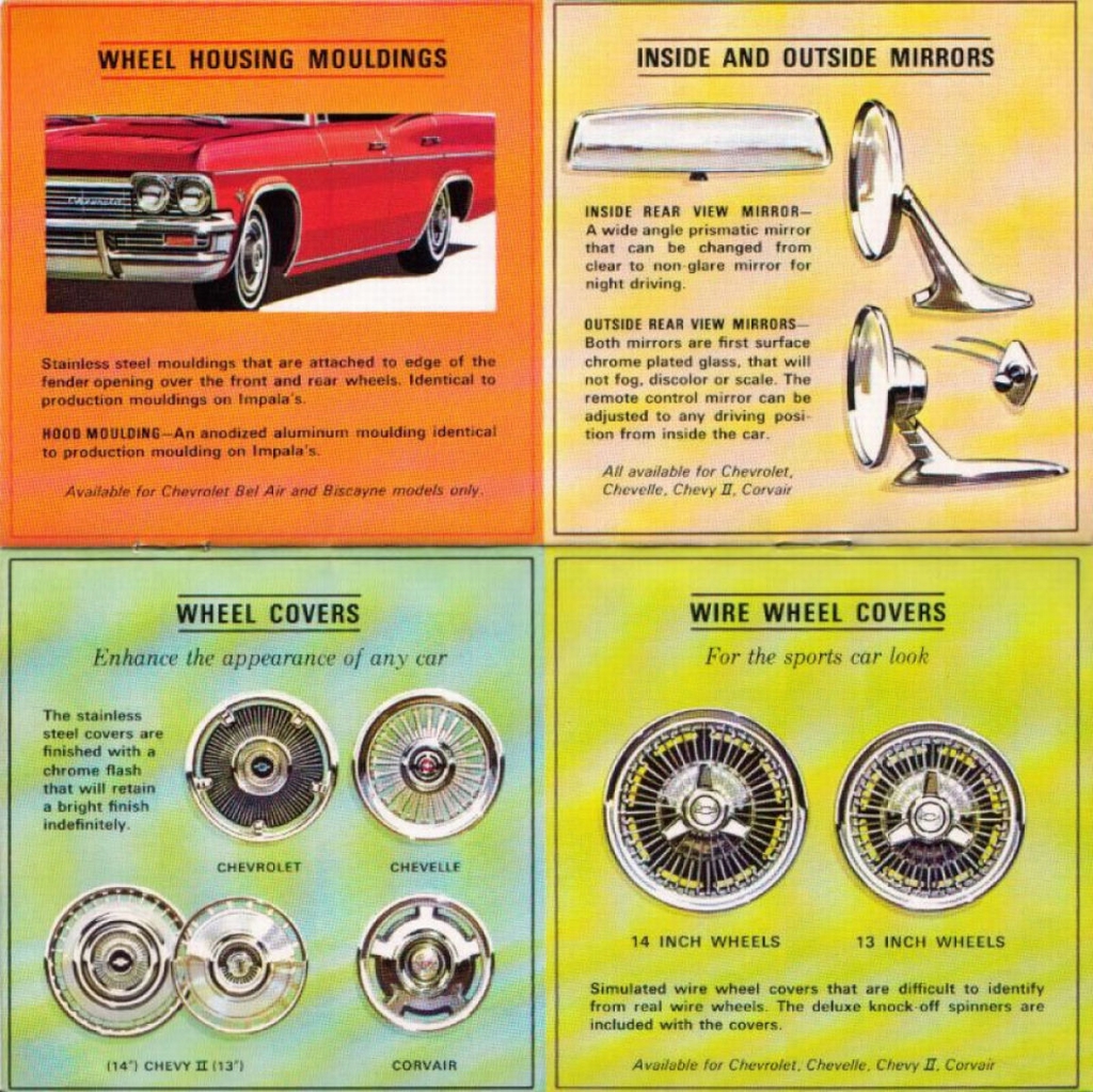 1965 Chevrolet Accessories Foldout Page 1